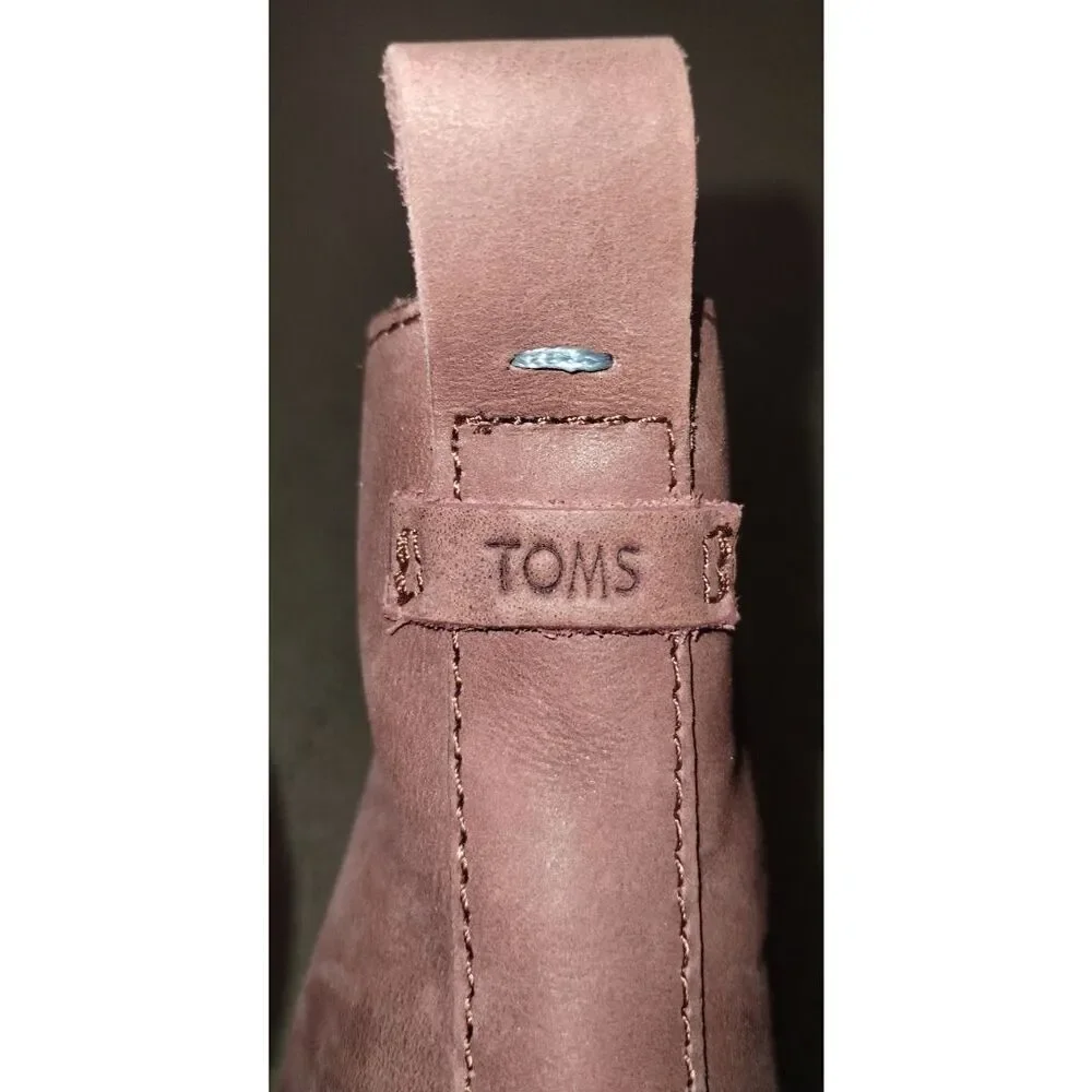 TOMS Women's Burnt Henna Leather Esme Bootie (Size 9.5)
